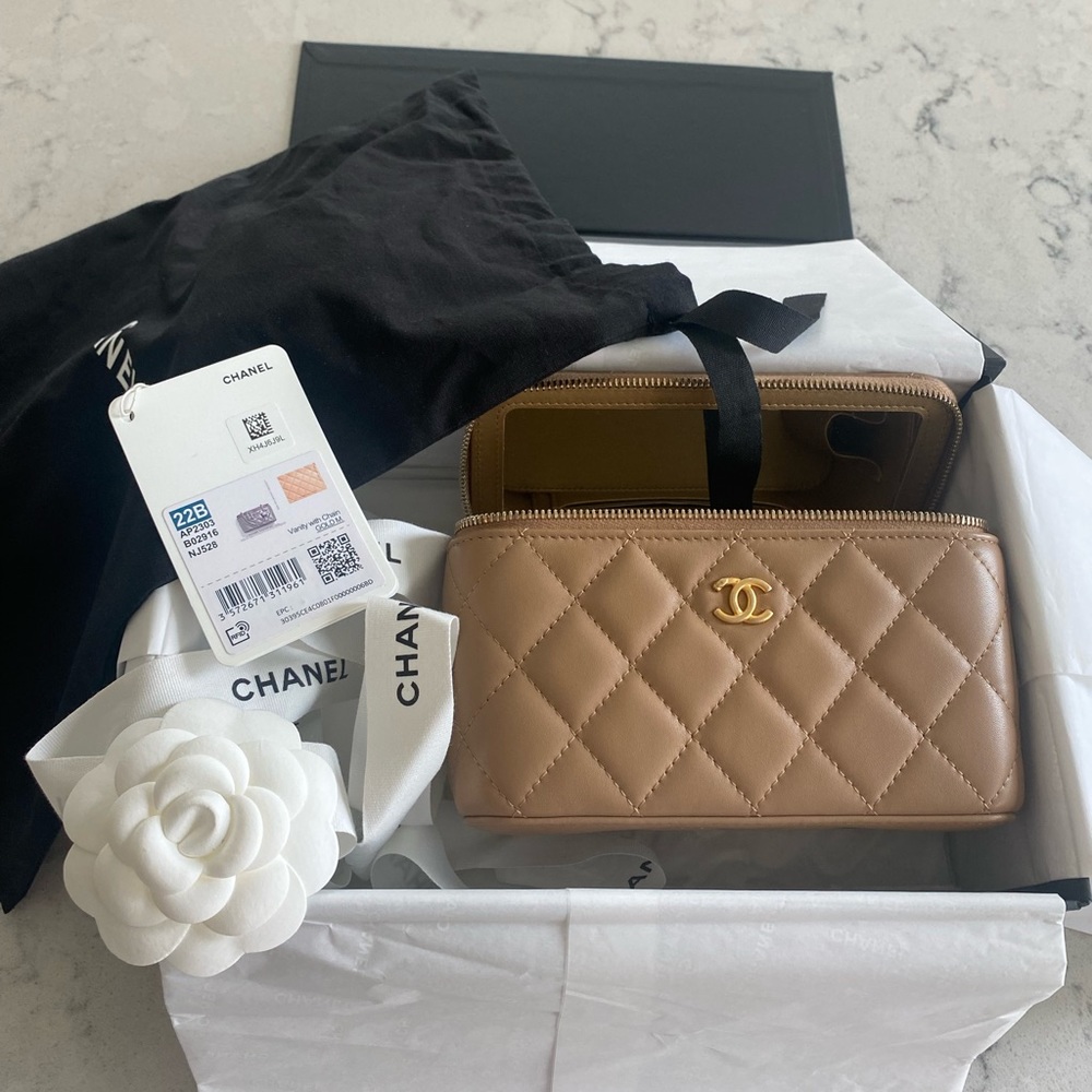 NWT Chanel Vanity Pearl Crush Bag